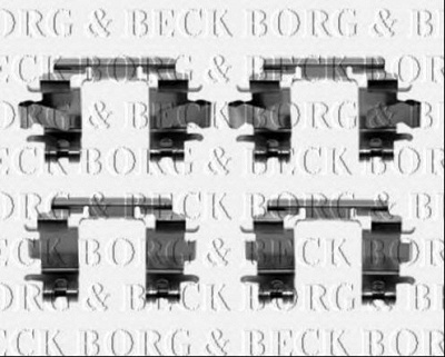 BORG & BECK bbk1344 -  Комплектующие, колодки дискового тормоза